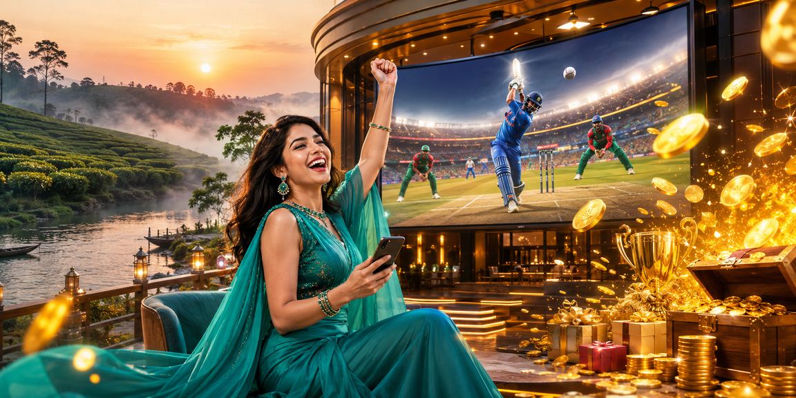 সিলেটের চা বাগানে মোবাইলে ক্রিকেট বেটিং অডস দেখছেন একজন ব্যবহারকারী